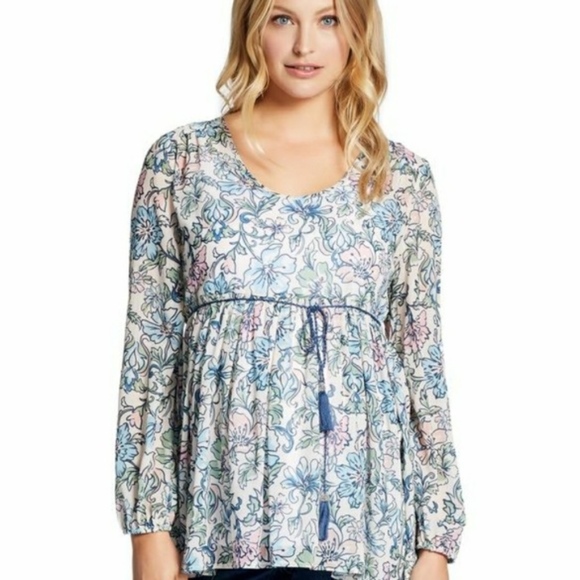 Jessica Simpson Tops - NWT Jessica Simpson Maternity Floral Babydoll Top